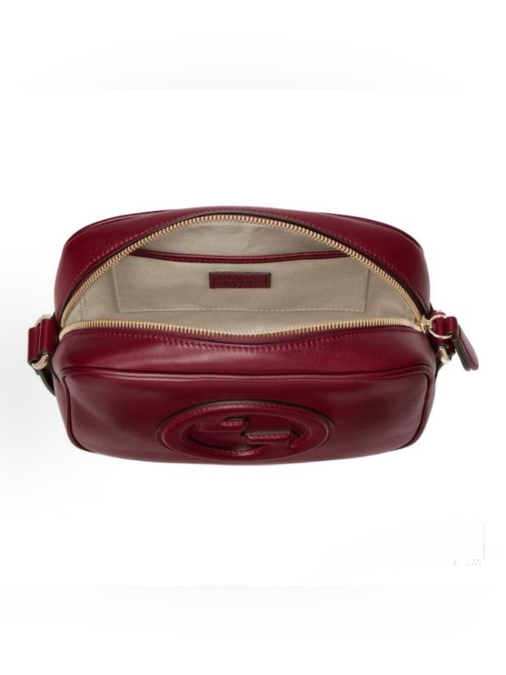 GUCCI Blondie Small shoulder bag in Rosso Ancora red leather - Picture 4 of 14